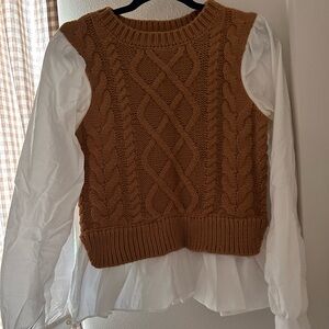 Anthropologie sweater vest shirt